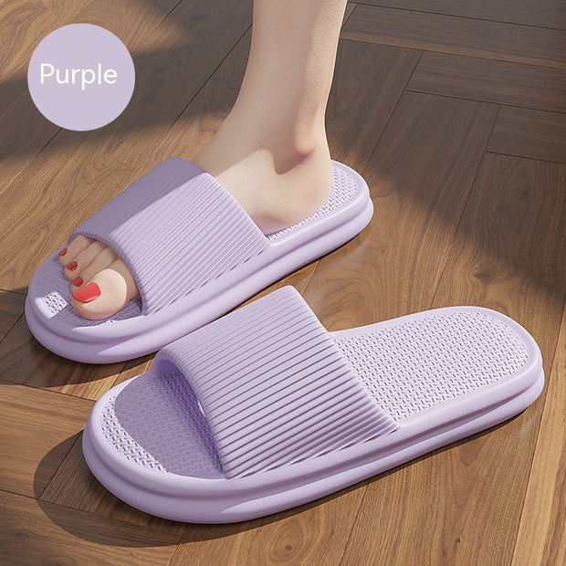 Striped Anti-slip Bathroom Slippers