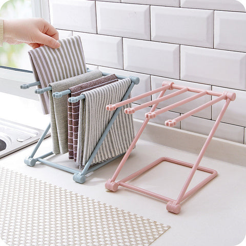 Foldable Dishcloth Shelf Kitchen Accessories