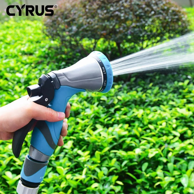 Garden Sprayer Water Spray Bottle Mist Gun Ten Modes Home Tools Accessories Aluminium Alloy Regadera Plant Watering Nozzle