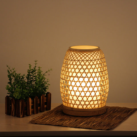 Bedroom Lamp Handmade Bamboo Night Light