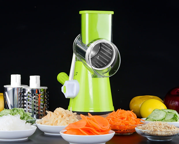 Multifunctional Round Mandoline Potato Slicer Vegetable Cutter Cheese Slicer