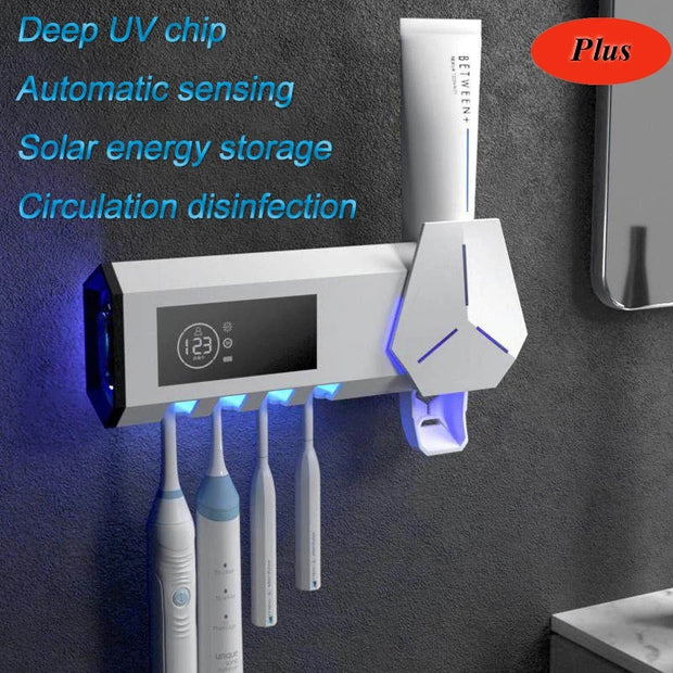 Multifunctional Toothbrush Disinfector Automatic Toothpaste Dispense Set