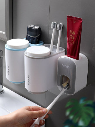 Wall Mounted Automatic Toothpaste Holder/Dispenser