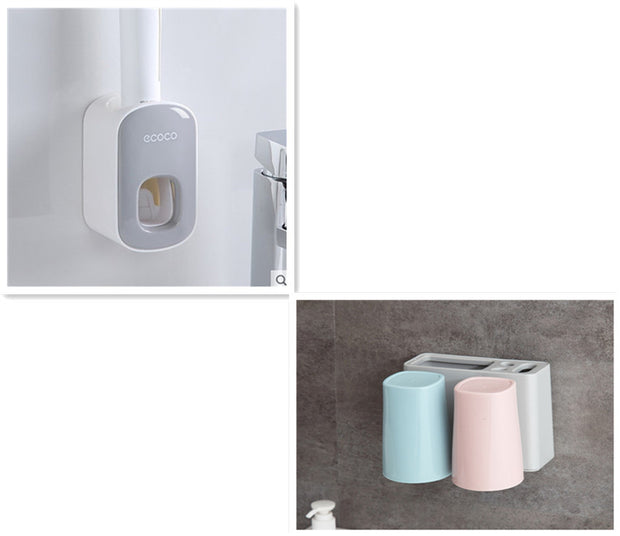 Wall Mounted Automatic Toothpaste Holder/Dispenser