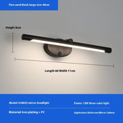 Led Bedroom Wall Lamp Modern Bathroom Waterproof Mirror Light