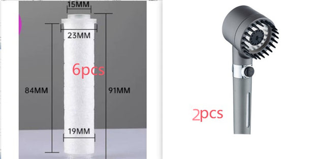 3 Modes High Pressure Shower Head