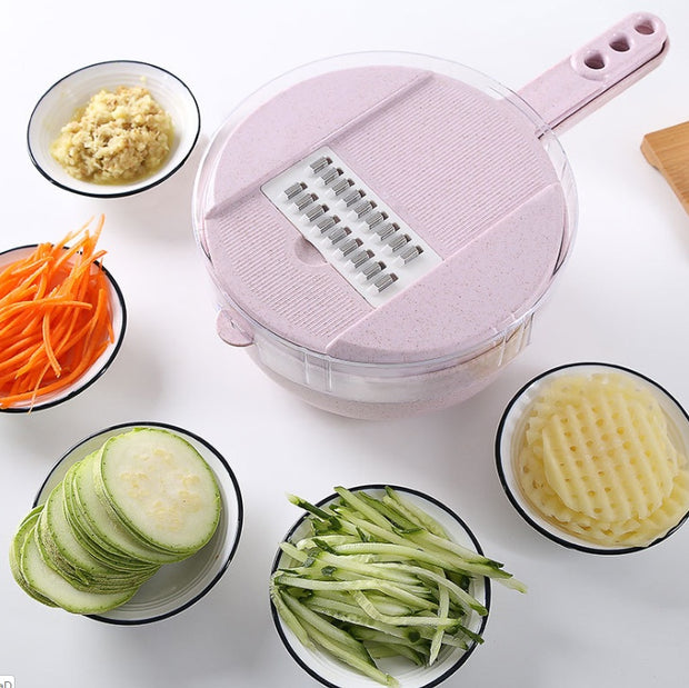 8 In 1 Mandoline Slicer Vegetable Slicer Potato Peeler Carrot Onion Grater With Strainer Vegetable Cutter