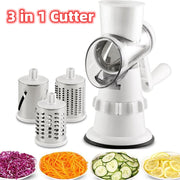 3 In 1 Vegetable Slicer Grater For Vegetable Cutter Round Chopper Mandolin Potato Shredder