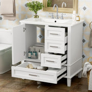 Modern Bathroom Cabinet With Sink Combo Set