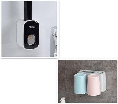 Wall Mounted Automatic Toothpaste Holder/Dispenser