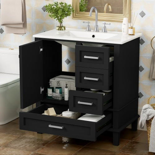 Modern Bathroom Cabinet With Sink Combo Set