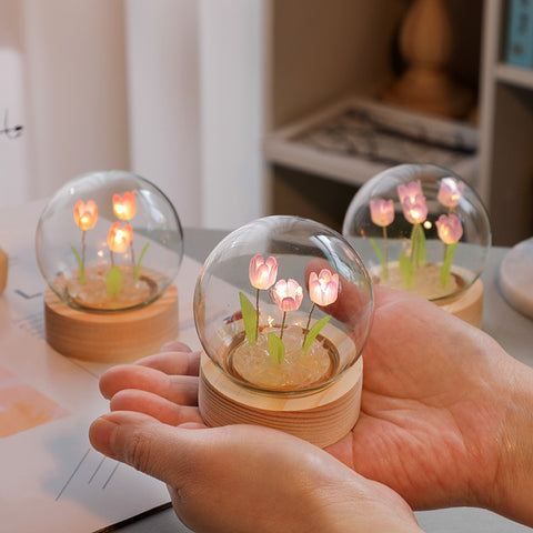 Artificial Tulip Flower Night Light