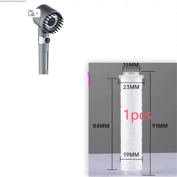 3 Modes High Pressure Shower Head