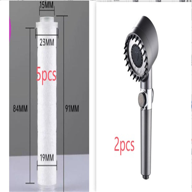 3 Modes High Pressure Shower Head