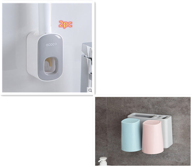 Wall Mounted Automatic Toothpaste Holder/Dispenser