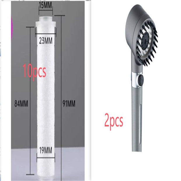 3 Modes High Pressure Shower Head